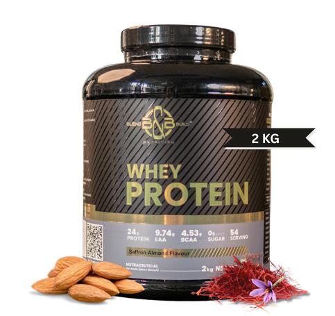 Blend & Build Premium Whey Protein - (Saffron Almond) - Image 2