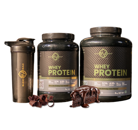 Blend & Build Premium Whey Protein - (Choco Birthday Cake) - Image 2