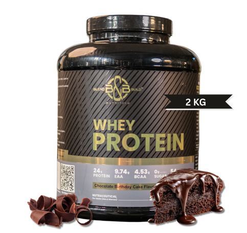 Blend & Build Premium Whey Protein - (Choco Birthday Cake) - Image 3